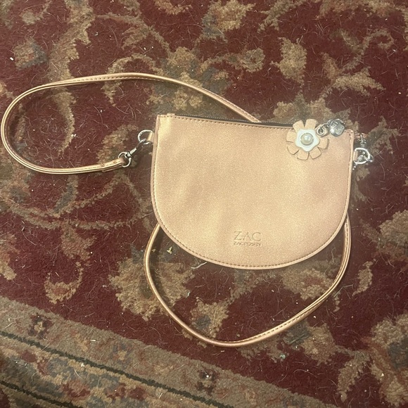 ZAC Zac Posen Beige Crossbody Bag with Floral Detail - Picture 1 of 1